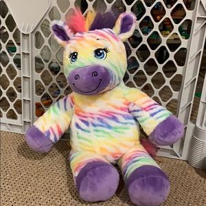 Build a bear rainbow zebra